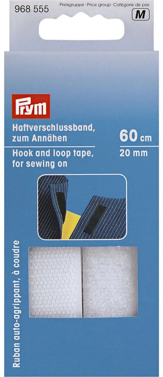 Prym Klittenband 20mm Wit 60cm - afbeelding 2 van 3