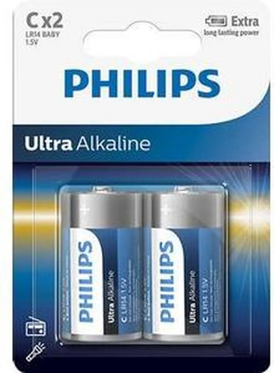 Philips LR14E2B C-batterijen - 2 Stuks - afbeelding 6 van 6