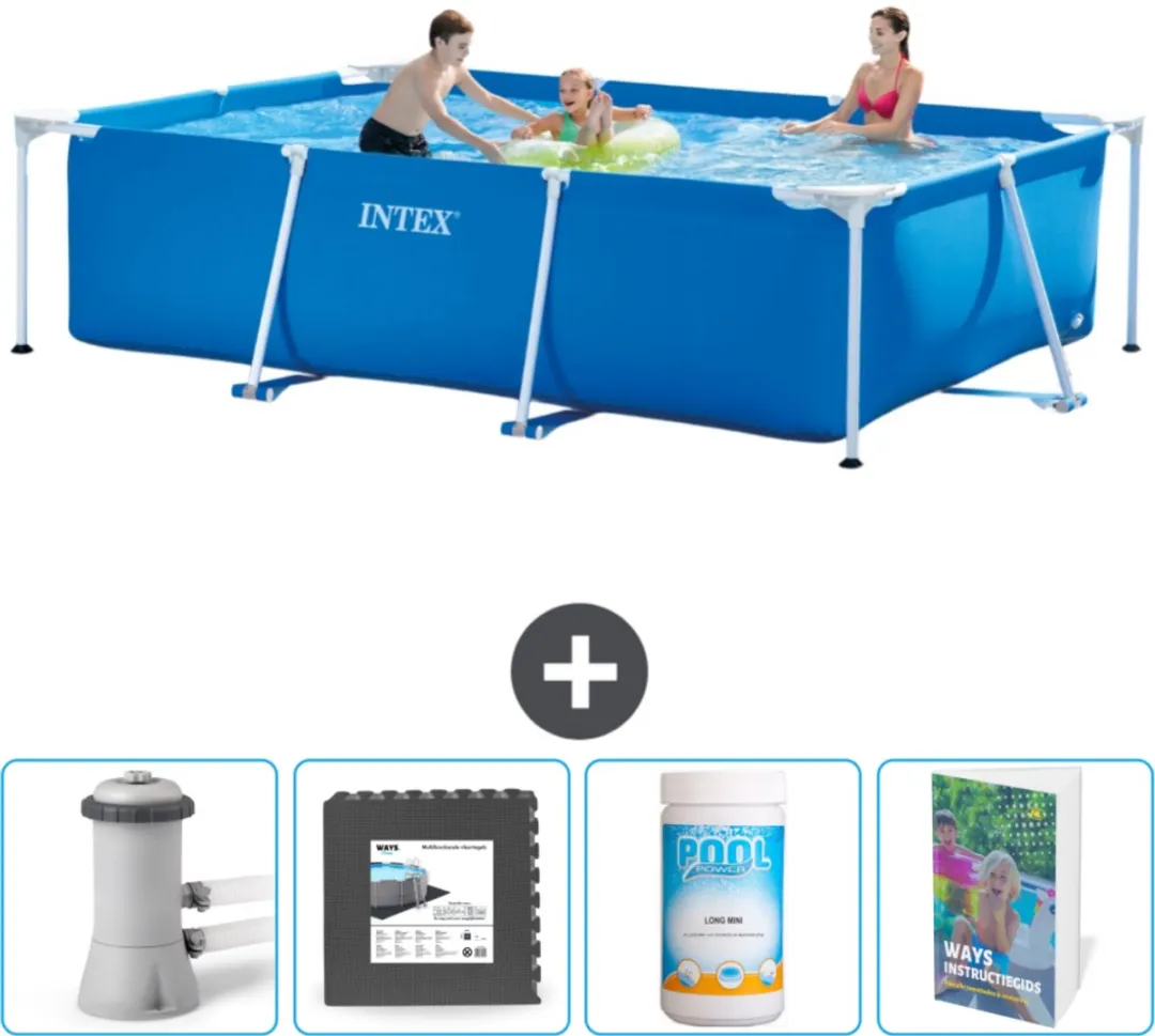 Intex Rechthoekig Frame Zwembad 300x200x75cm