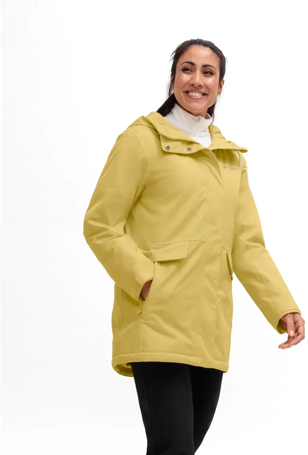 Maier Sports Damesjas Lisbon Coat - Yellow Finch - 52 - afbeelding 2 van 6