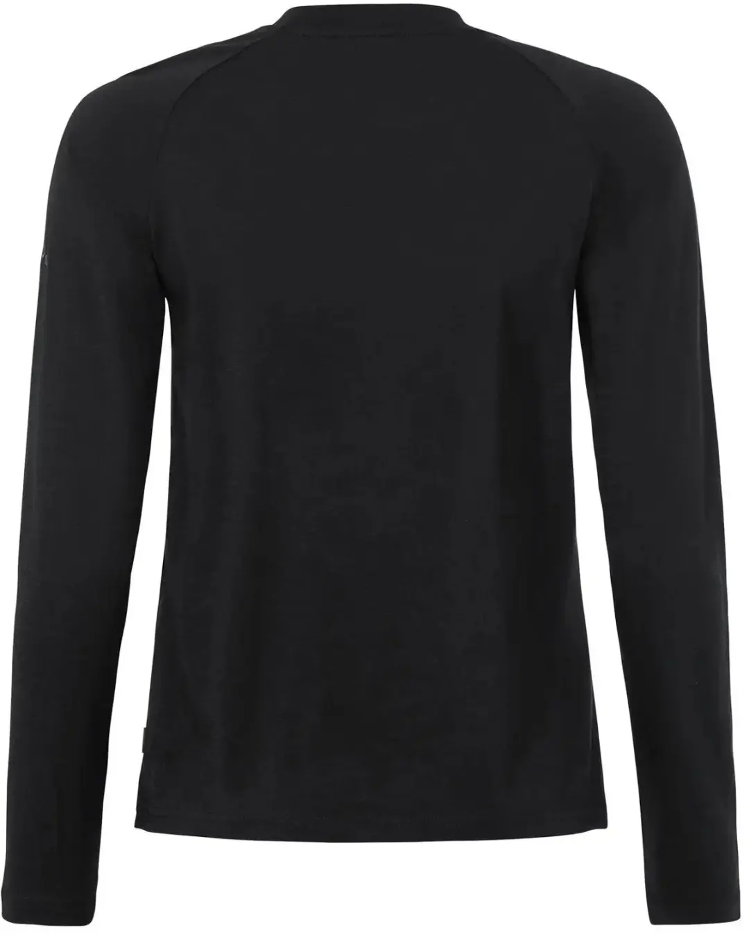 Vaude Dames Langemouw T-shirt van Wol Essential - Zwart - afbeelding 2 van 2