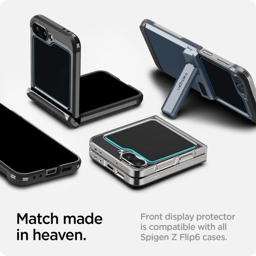 Spigen EZ Fit Screen Protector Z Flip 6 - 2 Stuks - afbeelding 6 van 6