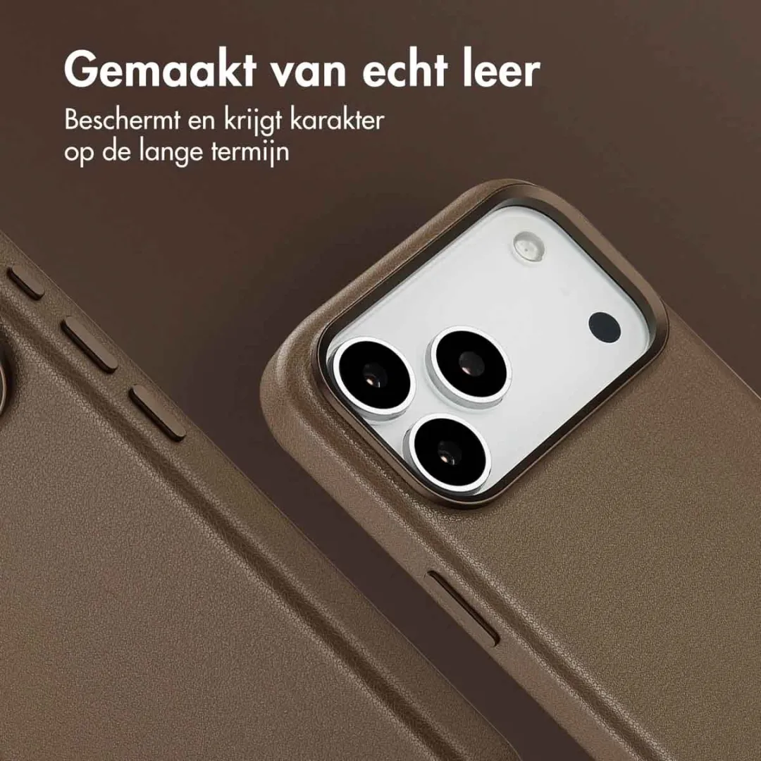 Accezz Hoesje iPhone 17 Pro Max Coffee Brown - MagSafe