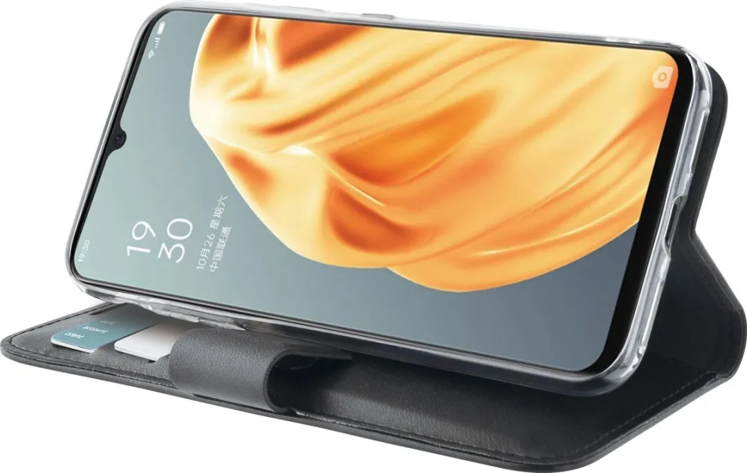 Azuri Walletcase Oppo A91 - 3 Pasjes - Zwart