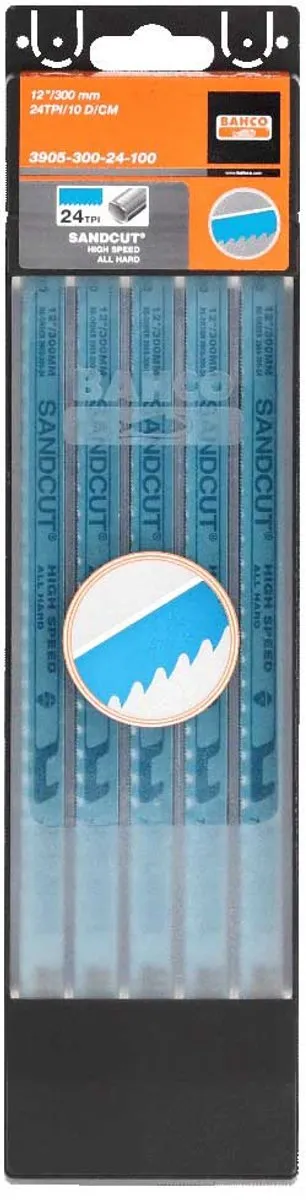 Bahco 3905-300-18-100 Handmetaalzaagblad 18TPI - 100 Stuks - Blauw - afbeelding 4 van 5