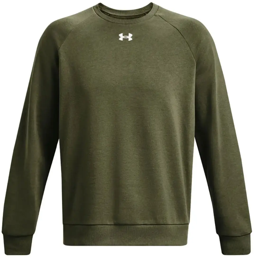 Under Armour Rival Fleece Crew Sweatshirt Heren - Groen - S - afbeelding 3 van 6