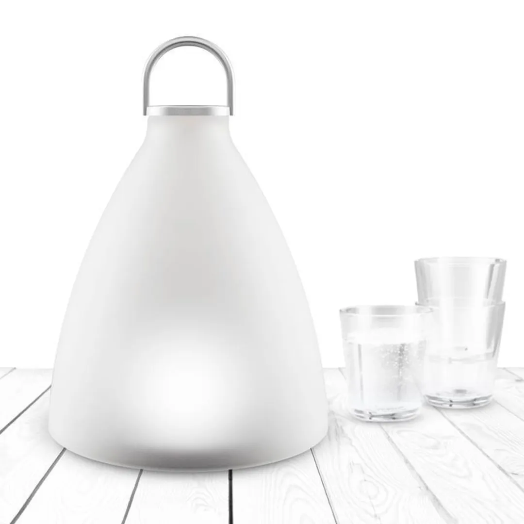 Eva Solo SunLight Solar Tafellamp Ø21cm - Wit/Zilver - afbeelding 6 van 6