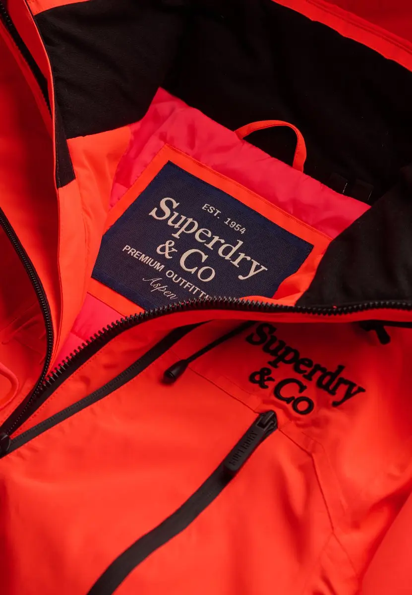 Superdry Ultimate Freestyle Ski Jas Dames - Neon Red - afbeelding 2 van 6