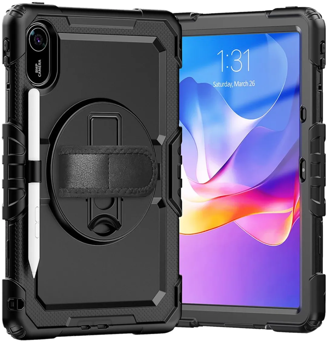 Just in Case Rugged Case Xiaomi Redmi Pad 2 - Zwart - afbeelding 5 van 6
