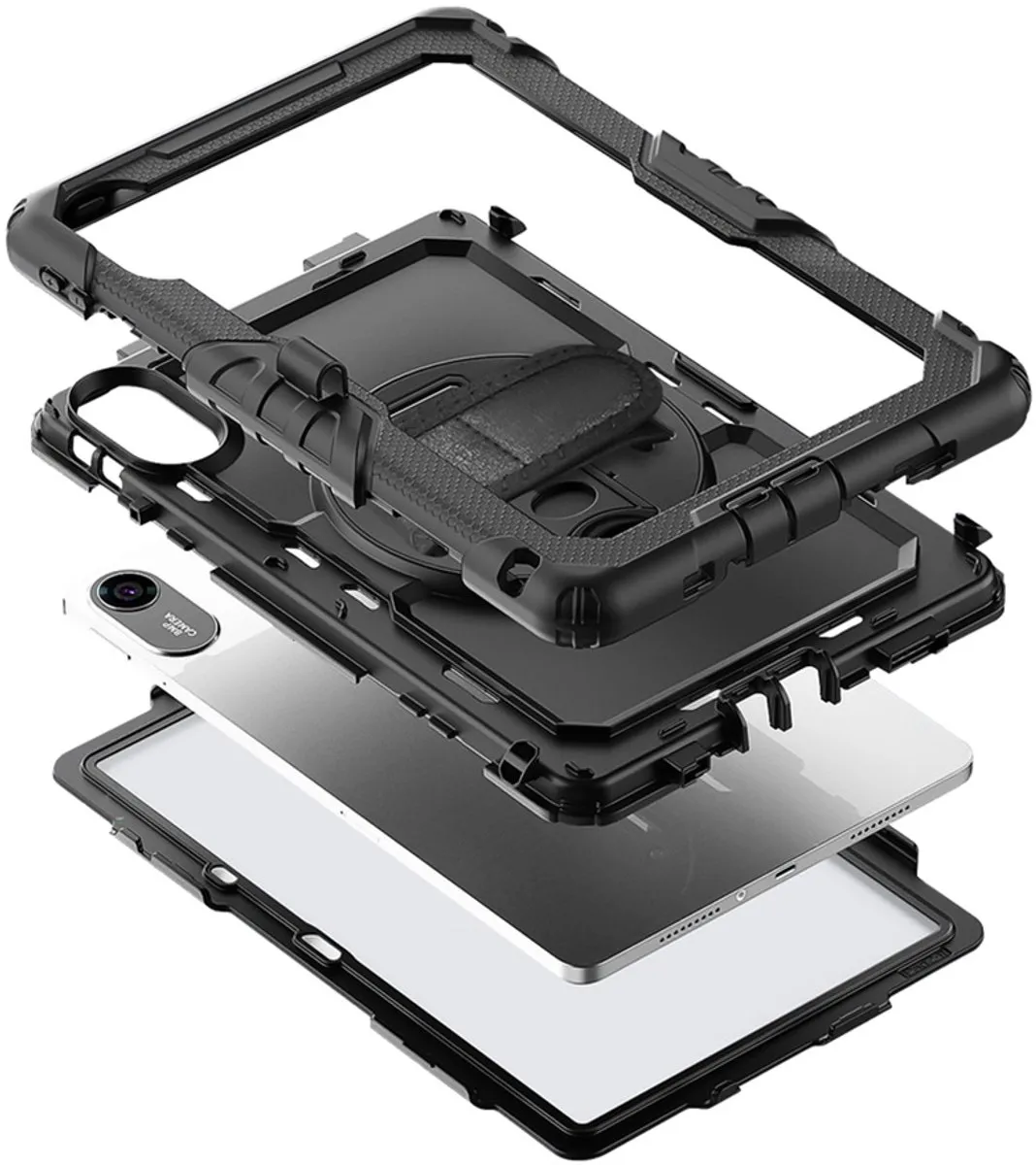 Just in Case Rugged Case Xiaomi Redmi Pad 2 - Zwart - afbeelding 6 van 6