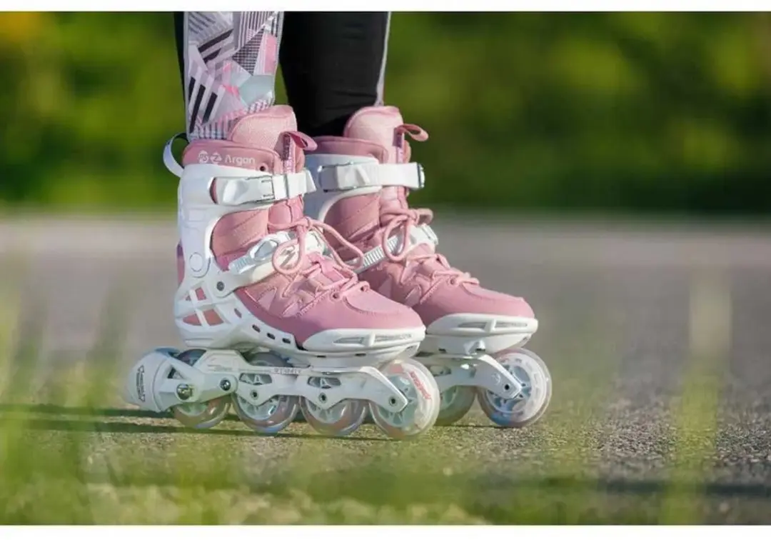 Powerslide Inlineskates - 80mm - Maat 39 - Wit/Roze - afbeelding 2 van 6