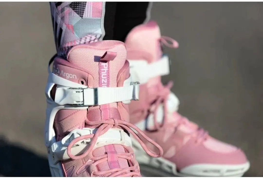 Powerslide Inlineskates - 80mm - Maat 39 - Wit/Roze - afbeelding 4 van 6