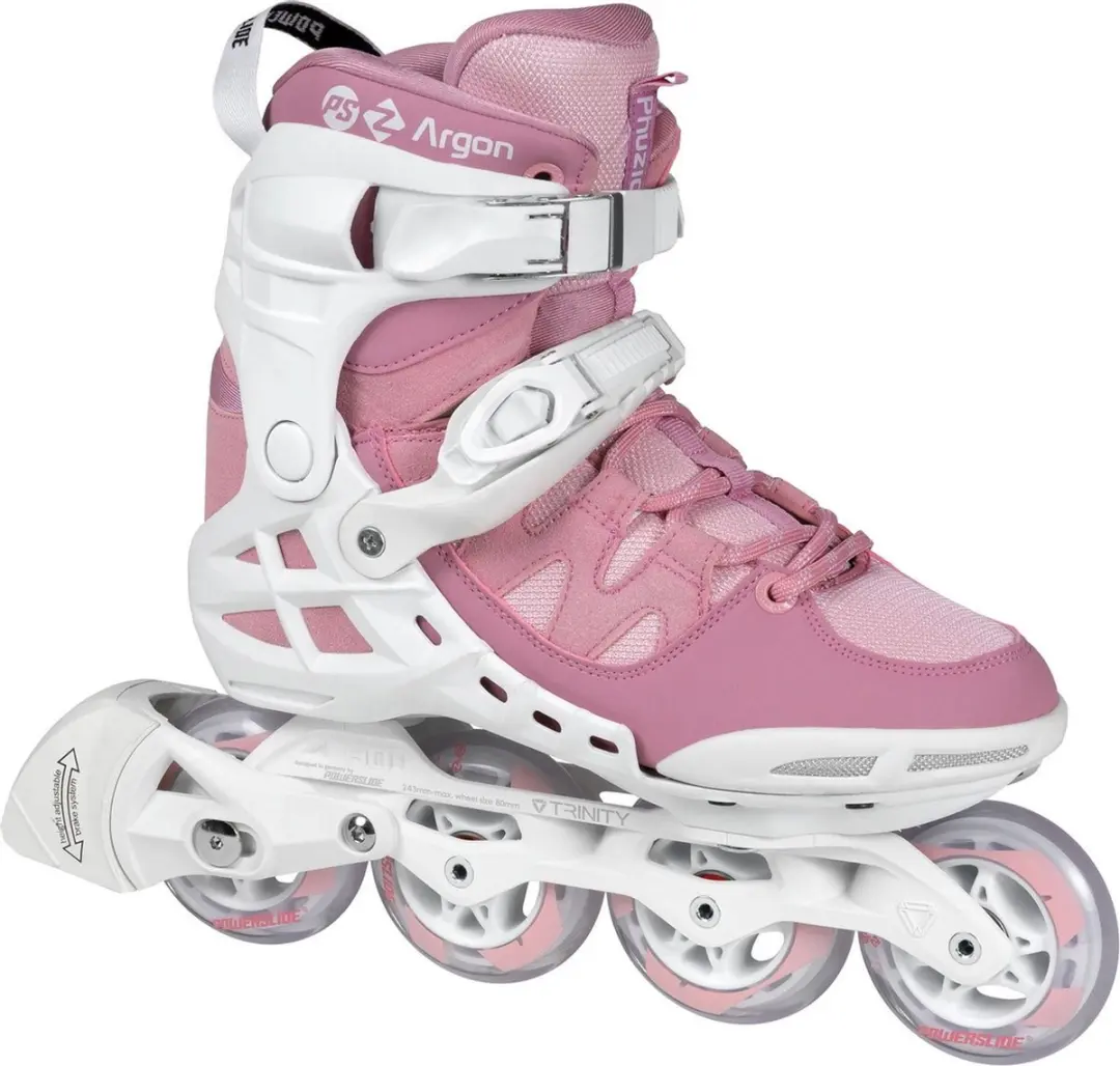 Powerslide Inlineskates - 80mm - Maat 39 - Wit/Roze - afbeelding 6 van 6
