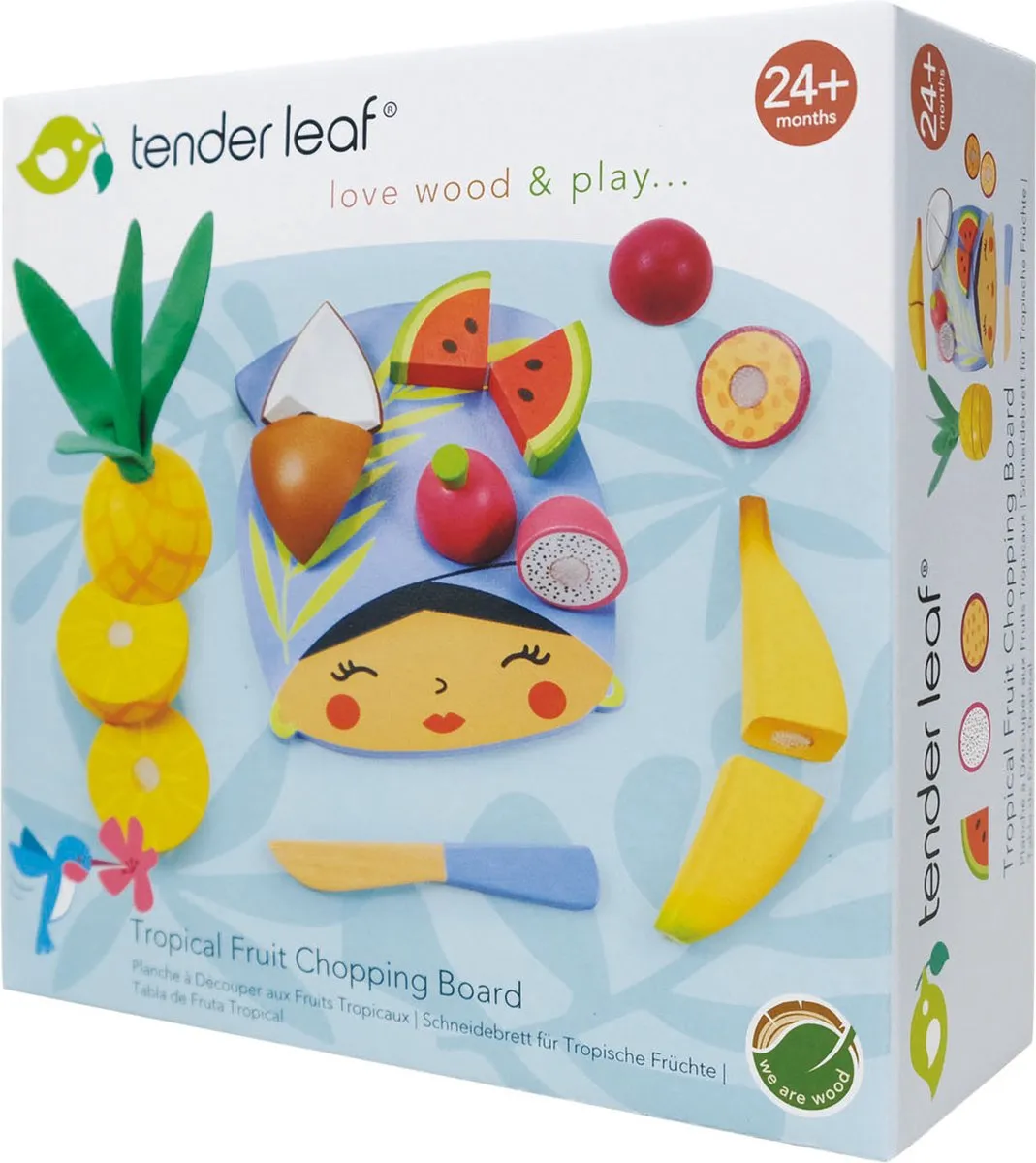 Tender Leaf Toys Snijplankje Tropisch Fruit - Blauw/Geel