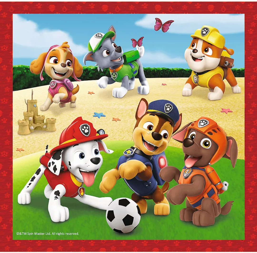 Trefl Paw Patrol 3-in-1 Puzzelset - 31 Stuks - Multicolor
