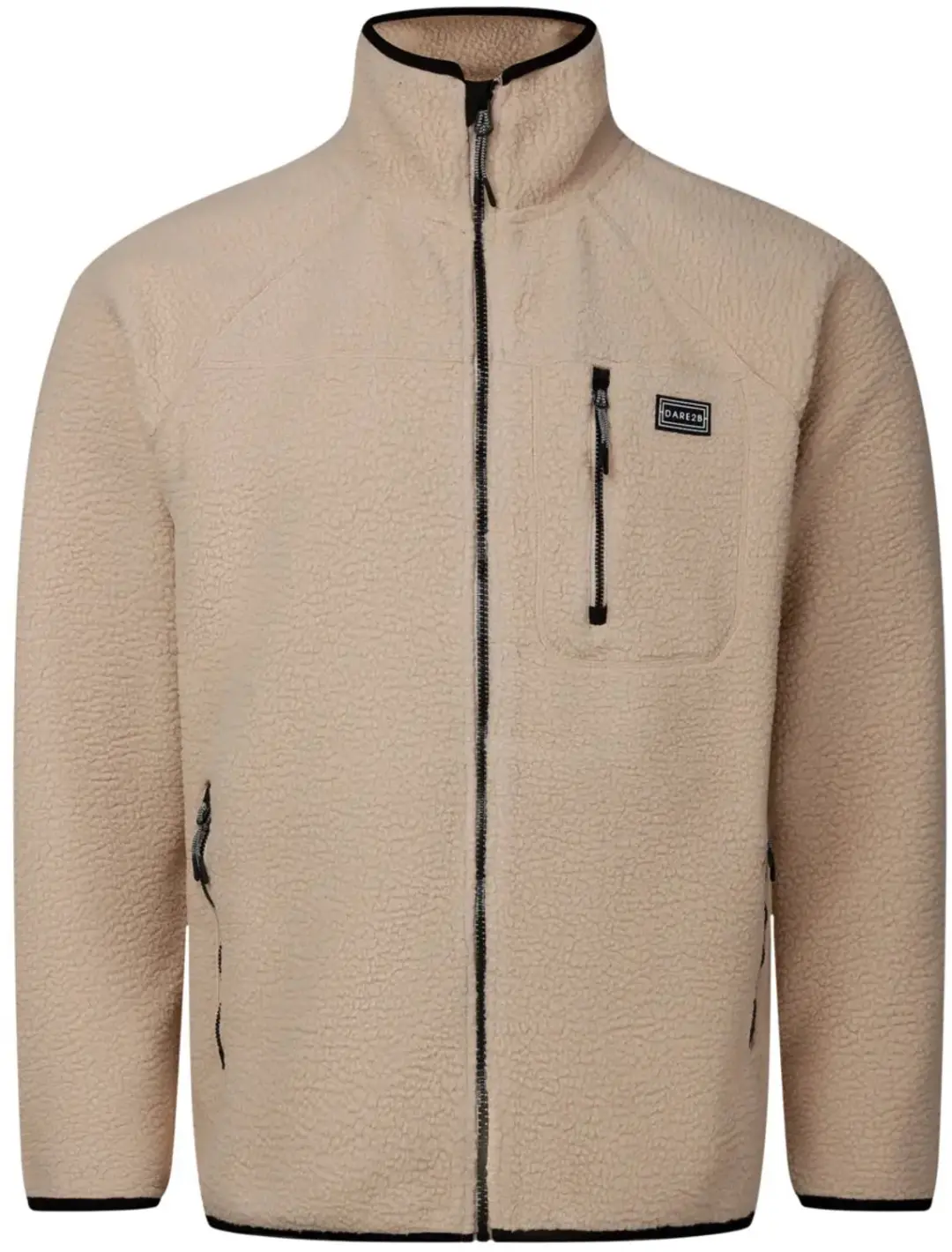 Dare2b Camber Fleece Met Volledige Rits Beige S Man