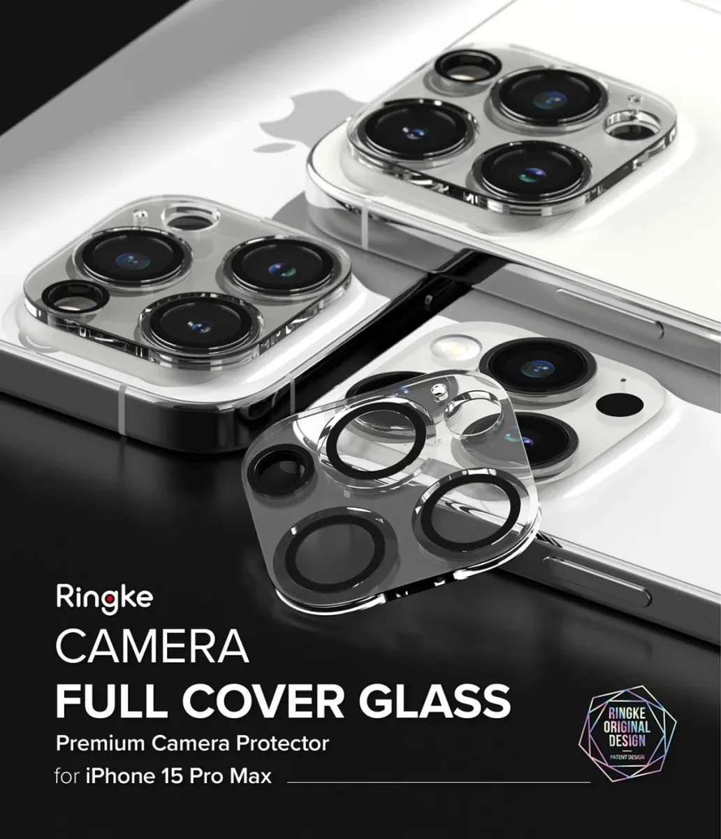Ringke Full Cover Glass Camera Protector iPhone 15 Pro Max - 2 Stuks