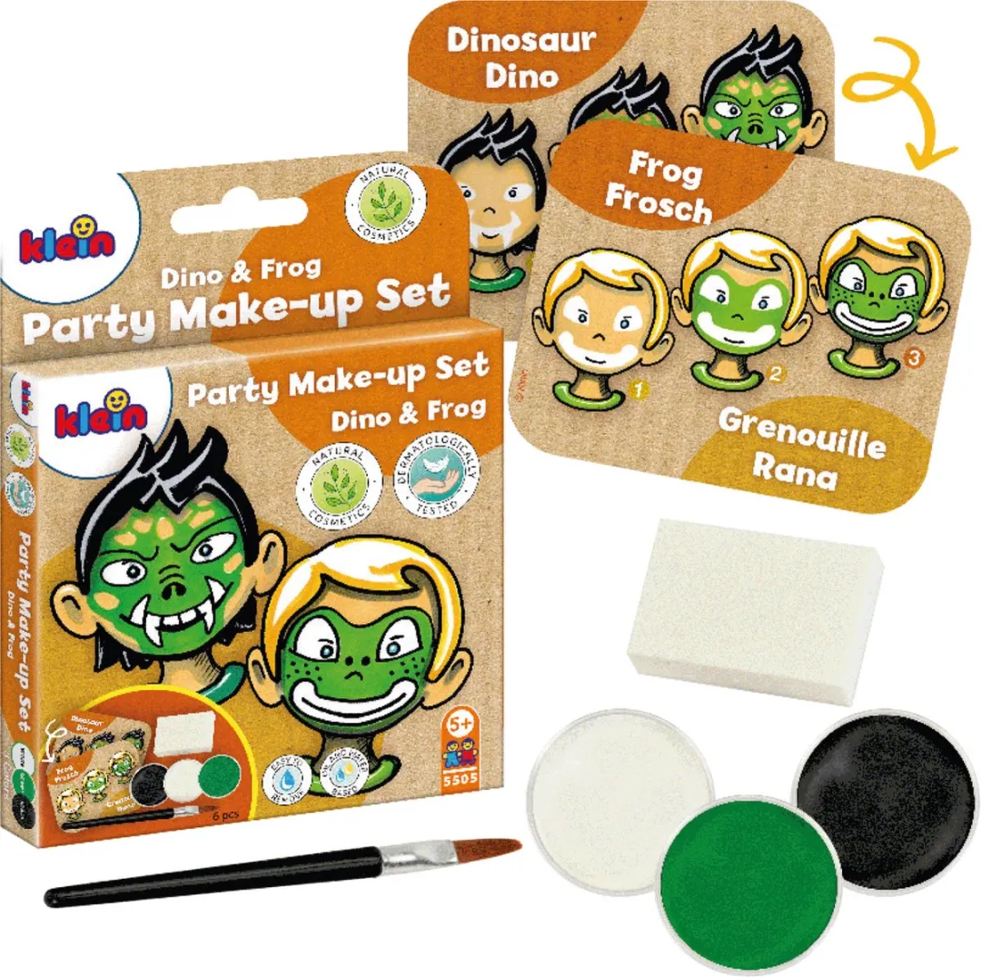 Klein Toys Dino-Kikker Schminkset - 3 Verftabletten 6g