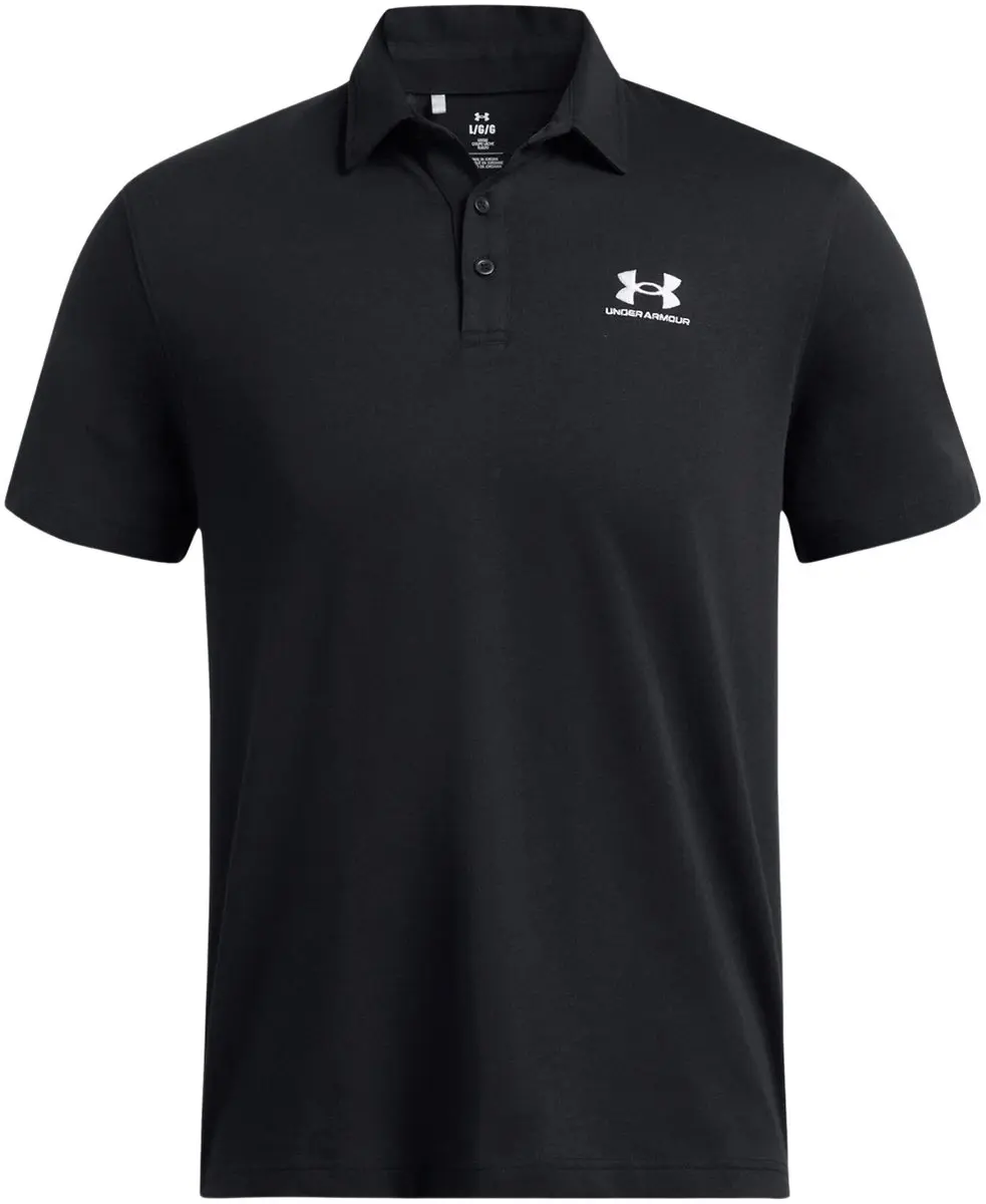 Under Armour Icon Polo Heren - Maat L - Zwart/Wit - afbeelding 6 van 6