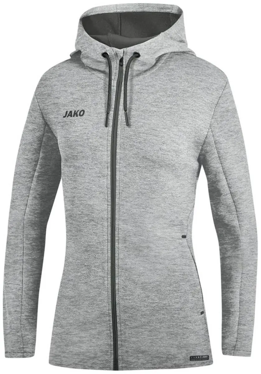 Jako Premium Basics Jas met Kap Dames - Grijs Gemeleerd - 42 - afbeelding 4 van 4