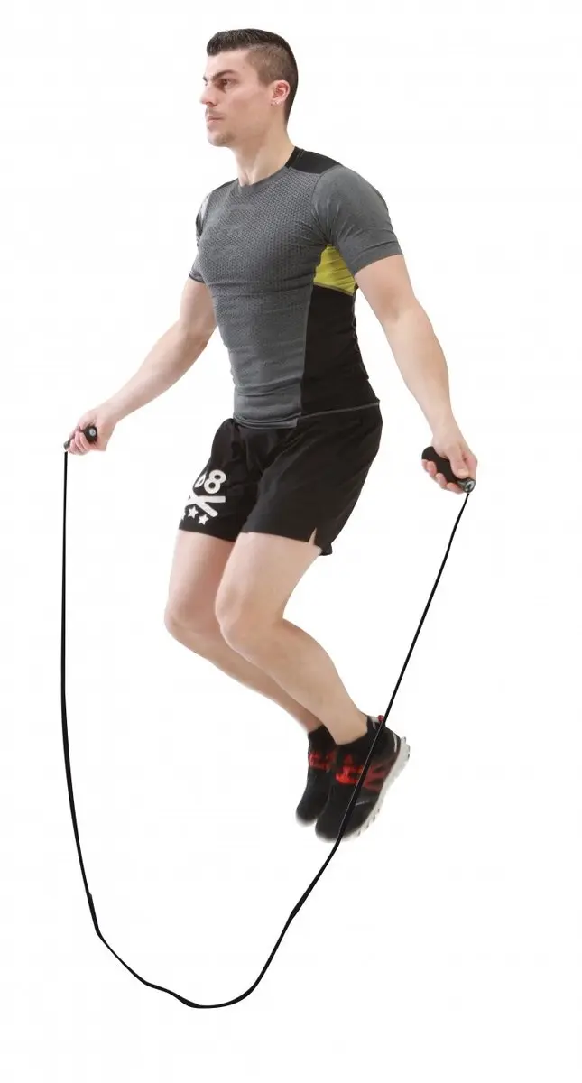 Sveltus Aerobic Springtouw - Zwart - afbeelding 2 van 3