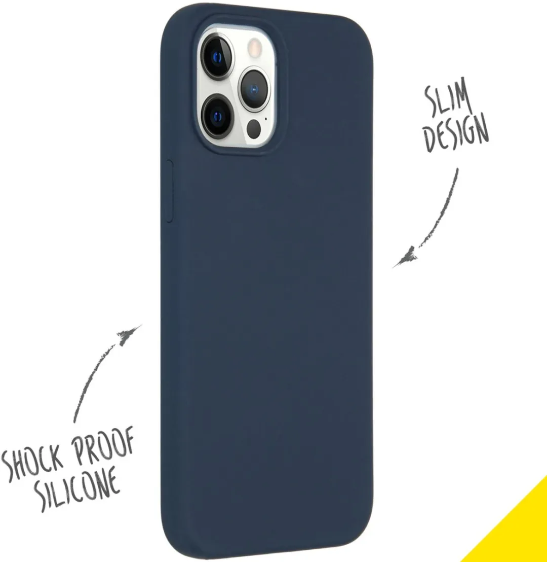 Accezz Hoesje iPhone 12 Pro Max Donkerblauw