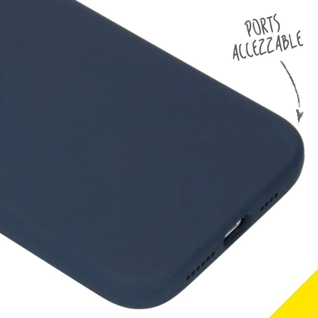 Accezz Hoesje iPhone 12 Pro Max Donkerblauw