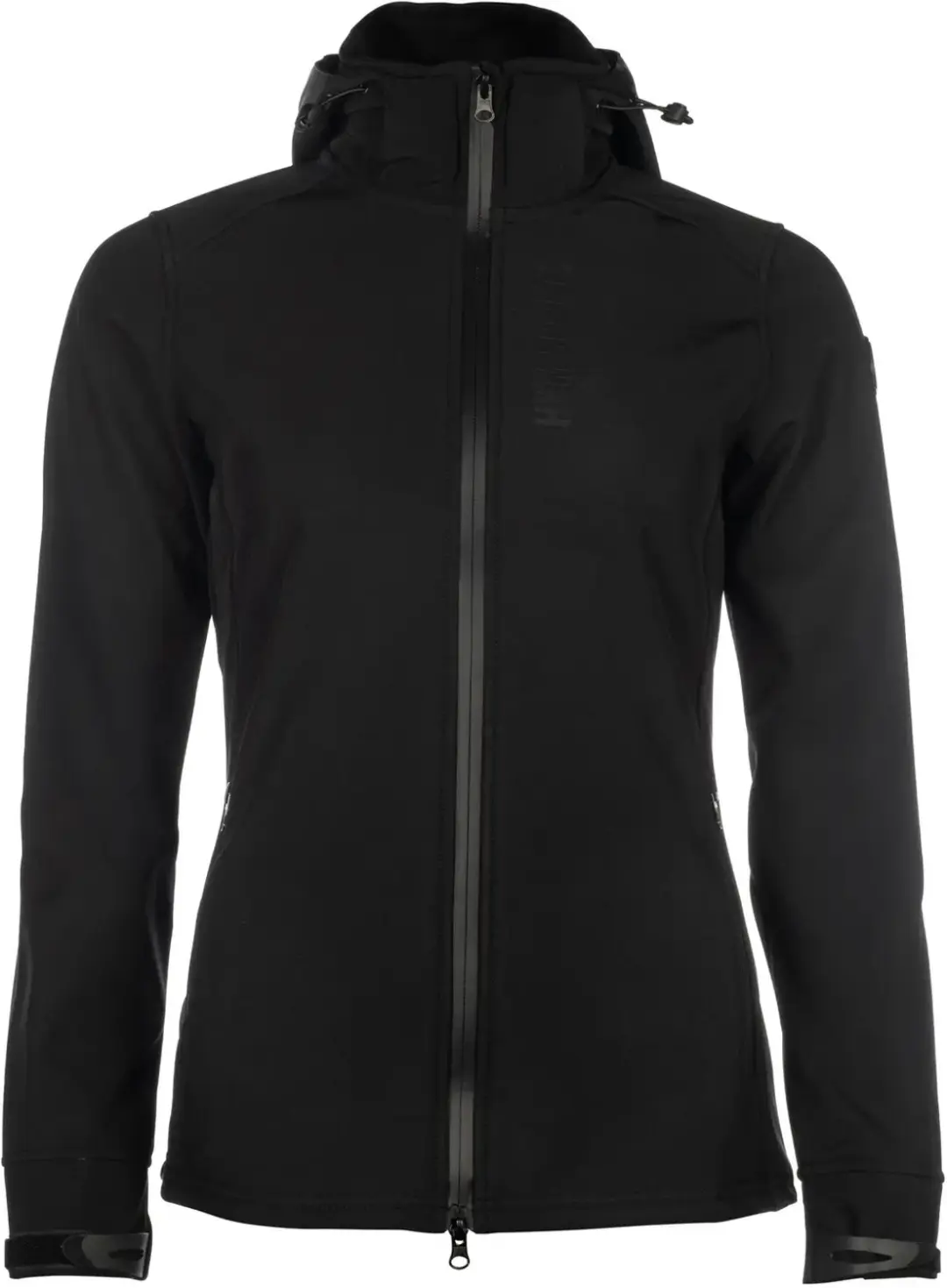 Softshell paardrijjas met capuchon dames HKM Crew