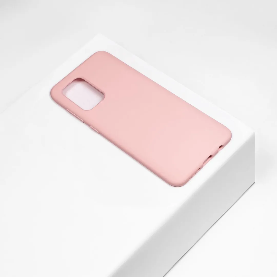 BMAX Siliconen Hoesje Samsung Galaxy A71 - Lichtroze