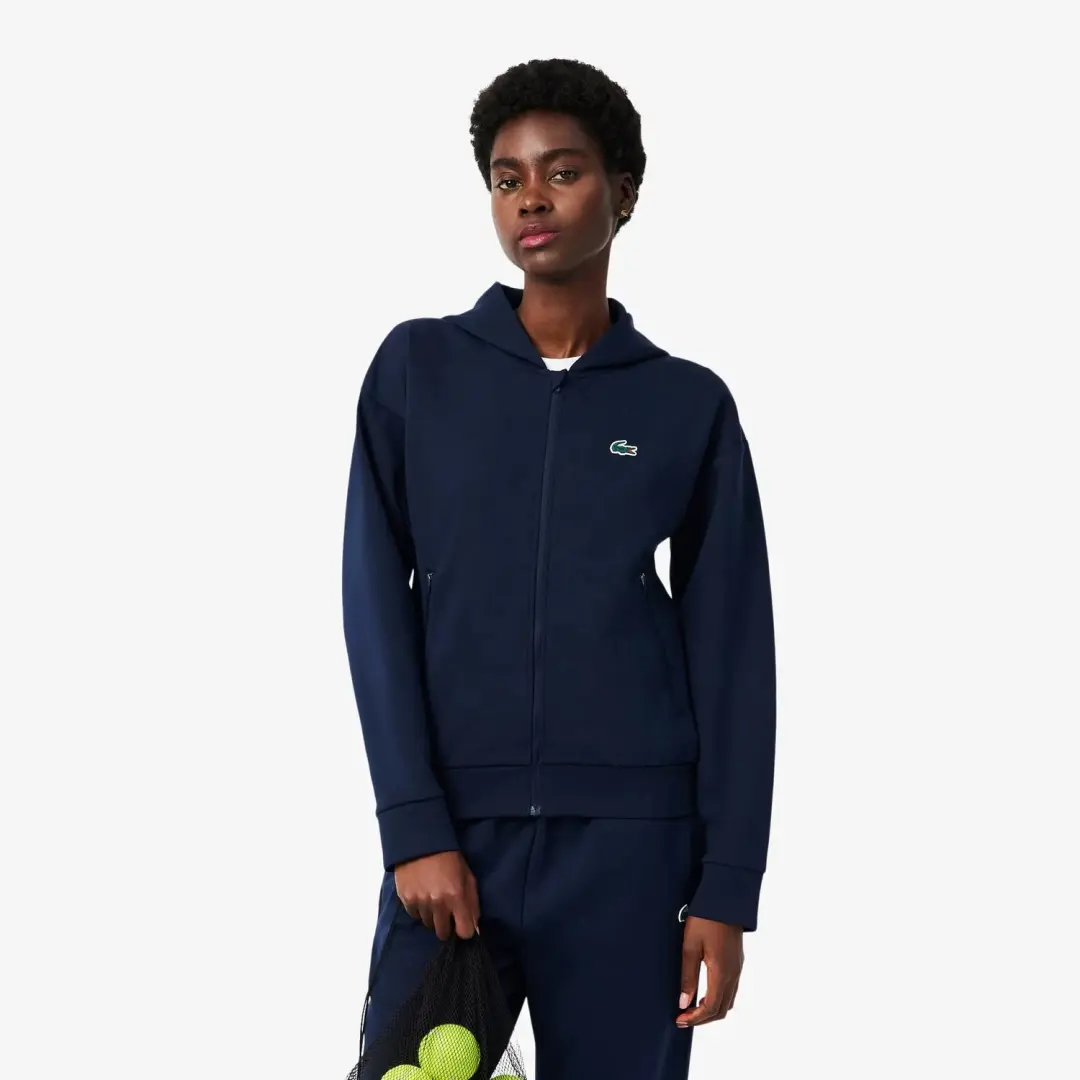 Lacoste Sport Dames Hoodie - Marine - afbeelding 2 van 2
