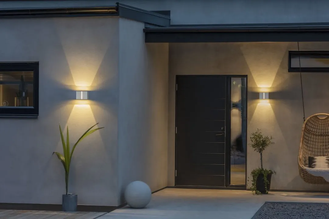 Konstsmide Pavia Wandlamp LED 12W - 4 Lichtpunten - 17cm - Grijs