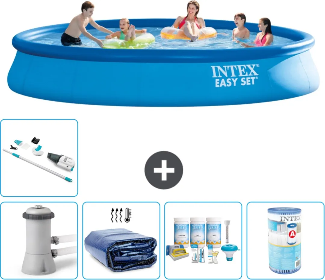 Intex Easy Set Zwembad 457x84cm - Blauw - 9792L