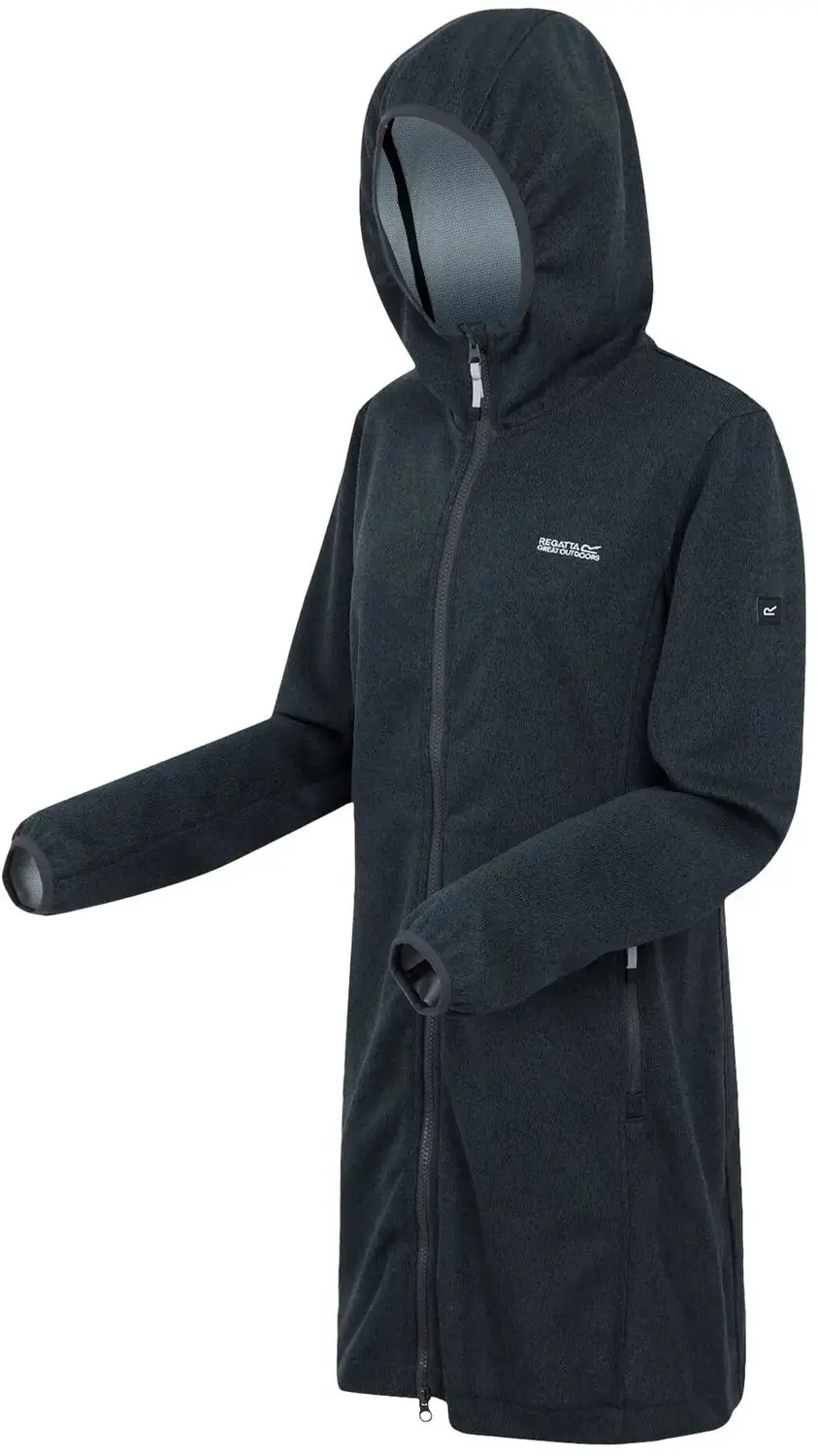Regatta Bloomfield Damesfleece met rits - Seal Grey - afbeelding 2 van 2