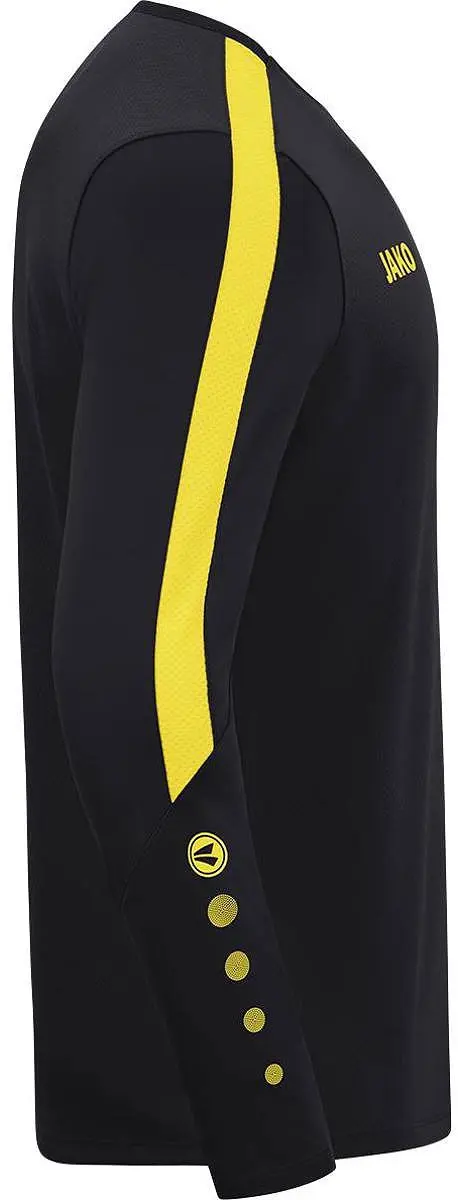 Jako Power Sweater Kinderen - Geel / Zwart | Maat: 128 - afbeelding 3 van 4