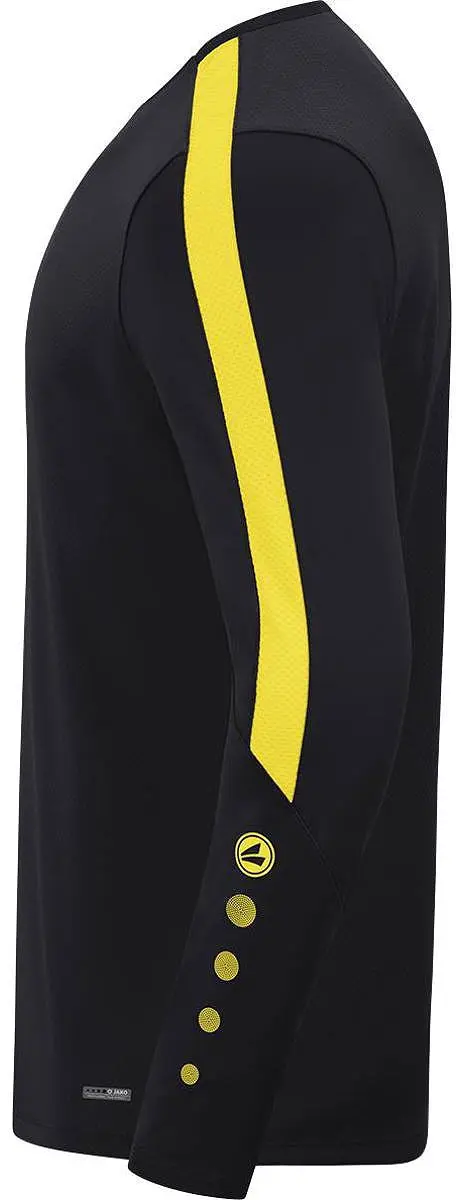 Jako Power Sweater Kinderen - Geel / Zwart | Maat: 128 - afbeelding 2 van 4