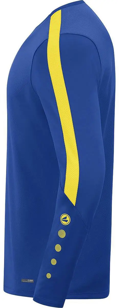 Jako Power Sweater Kinderen - Royal / Geel | Maat: 128 - afbeelding 2 van 5