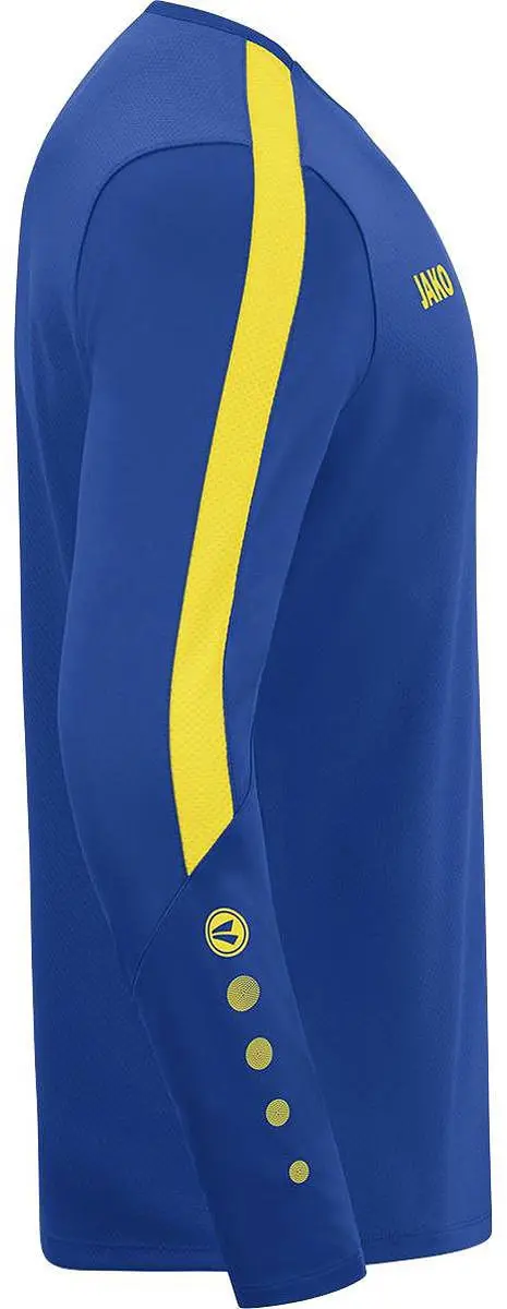 Jako Power Sweater Kinderen - Geel / Royal | Maat: 164 - afbeelding 2 van 5