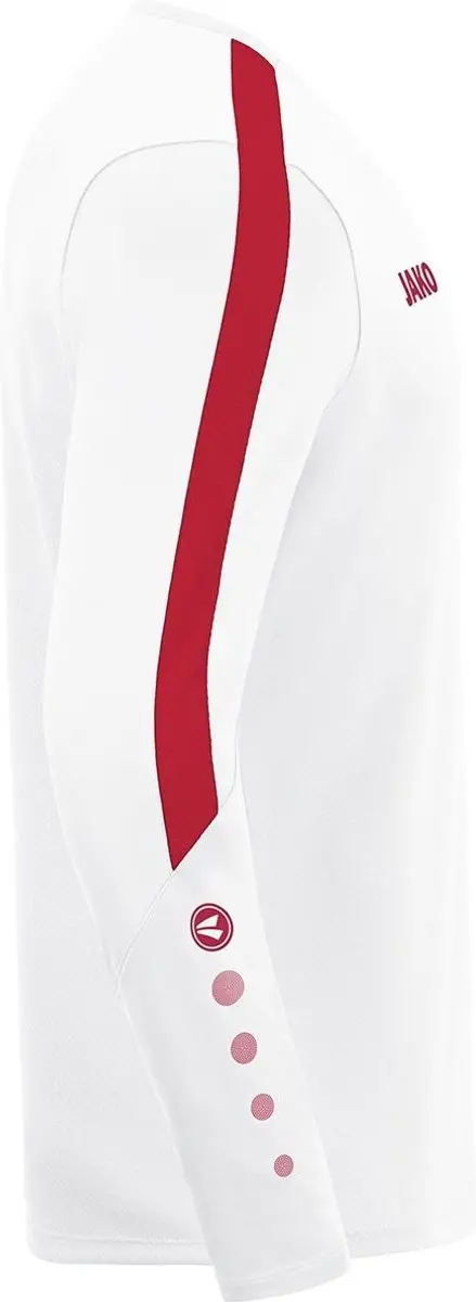Jako Power Sweater Kinderen - Wit / Rood | Maat: 140 - afbeelding 3 van 5