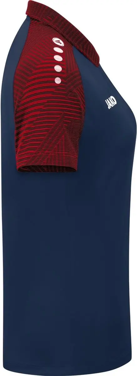 JAKO Performance Polo Dames - Marine/Rood - afbeelding 2 van 4