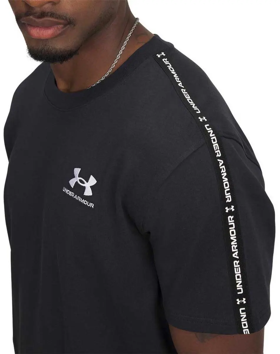 Under Armour Icon Heavyweight T-shirt - Zwart/Wit - afbeelding 4 van 6