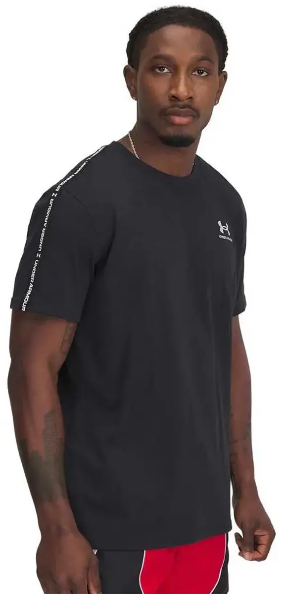 Under Armour Icon Heavyweight T-shirt - Zwart/Wit - afbeelding 6 van 6
