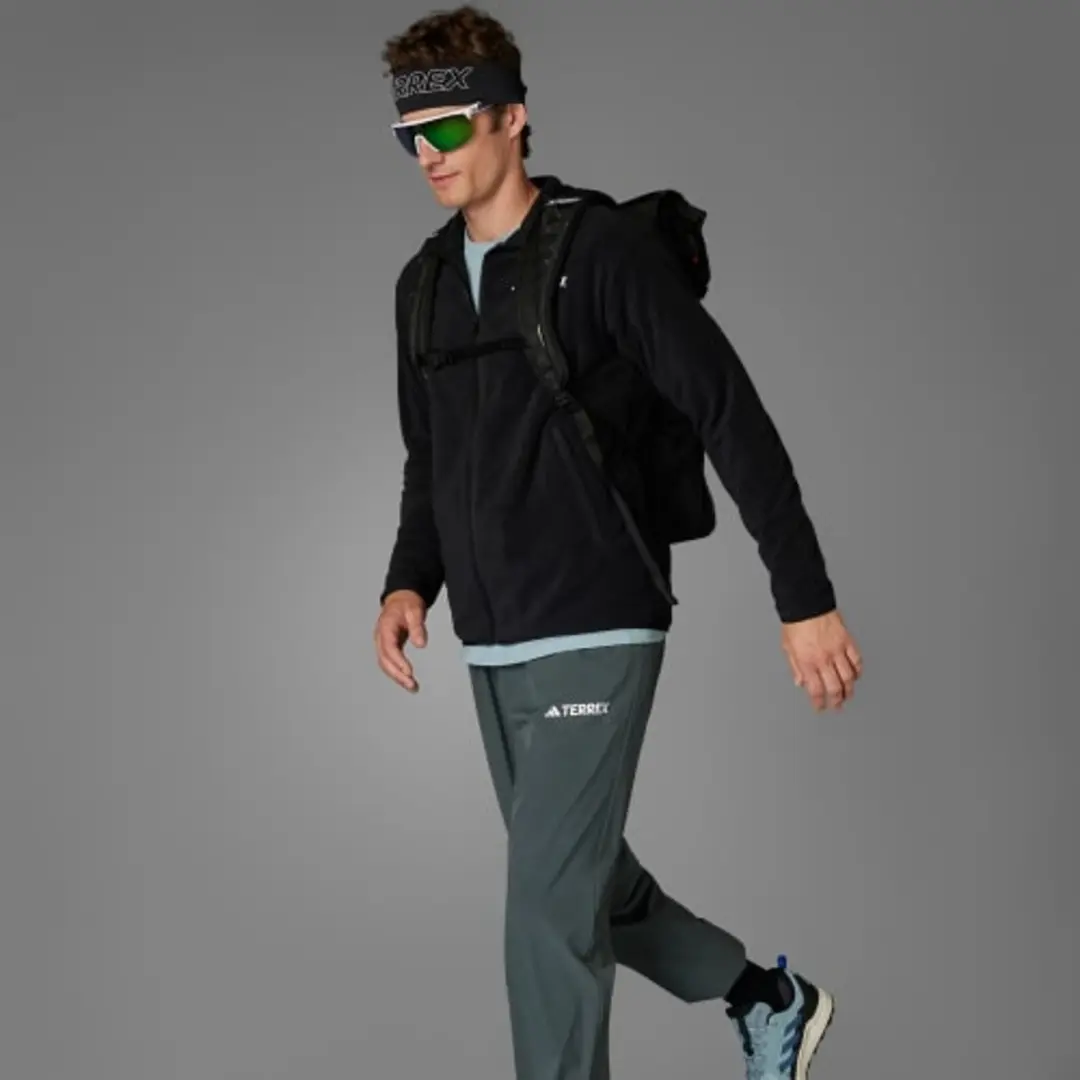 adidas TERREX Multi Essentials Fleece Jack - Zwart - afbeelding 2 van 6