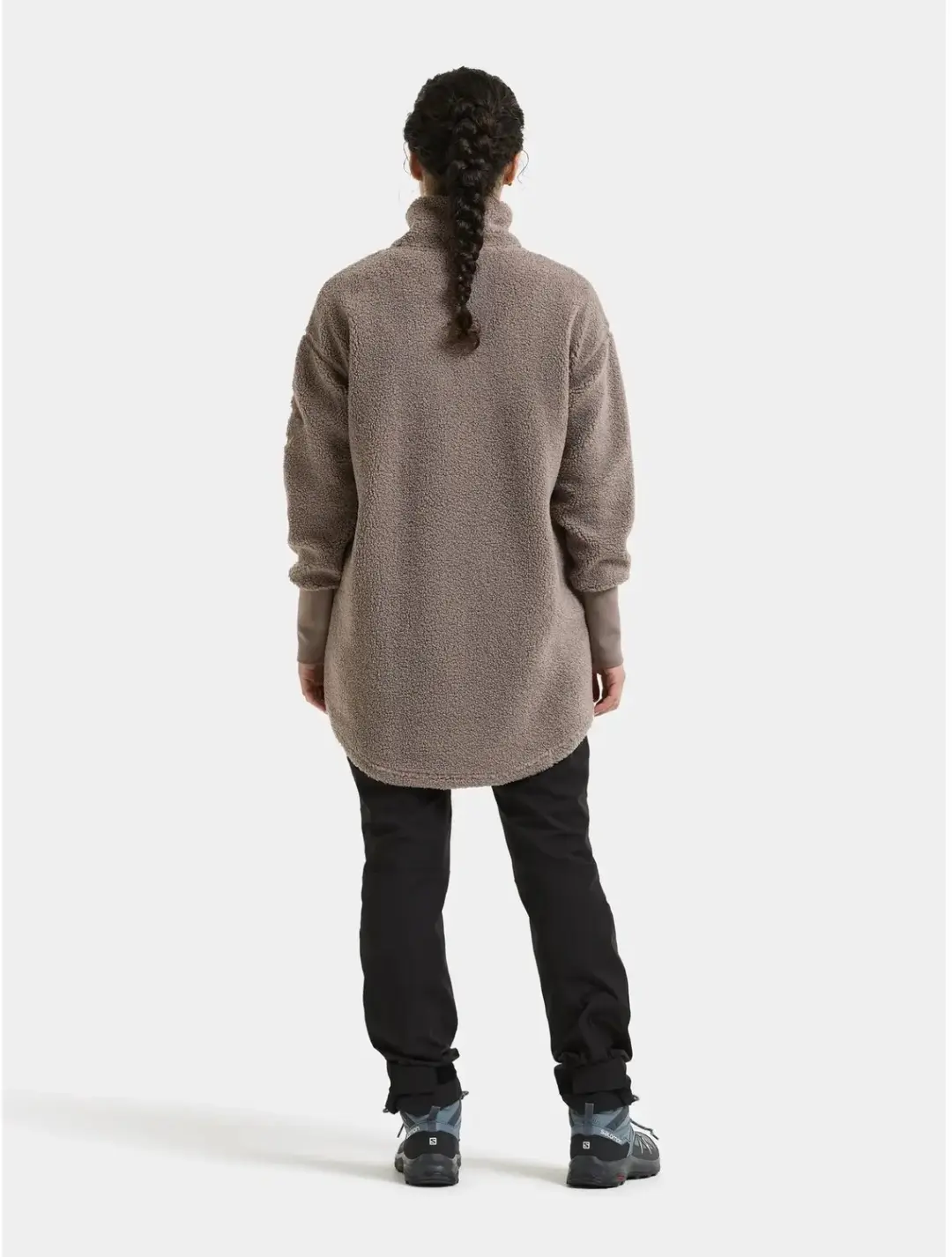 Didriksons Sally 2 Damesfleece met Rits - Essenbruin - afbeelding 2 van 2