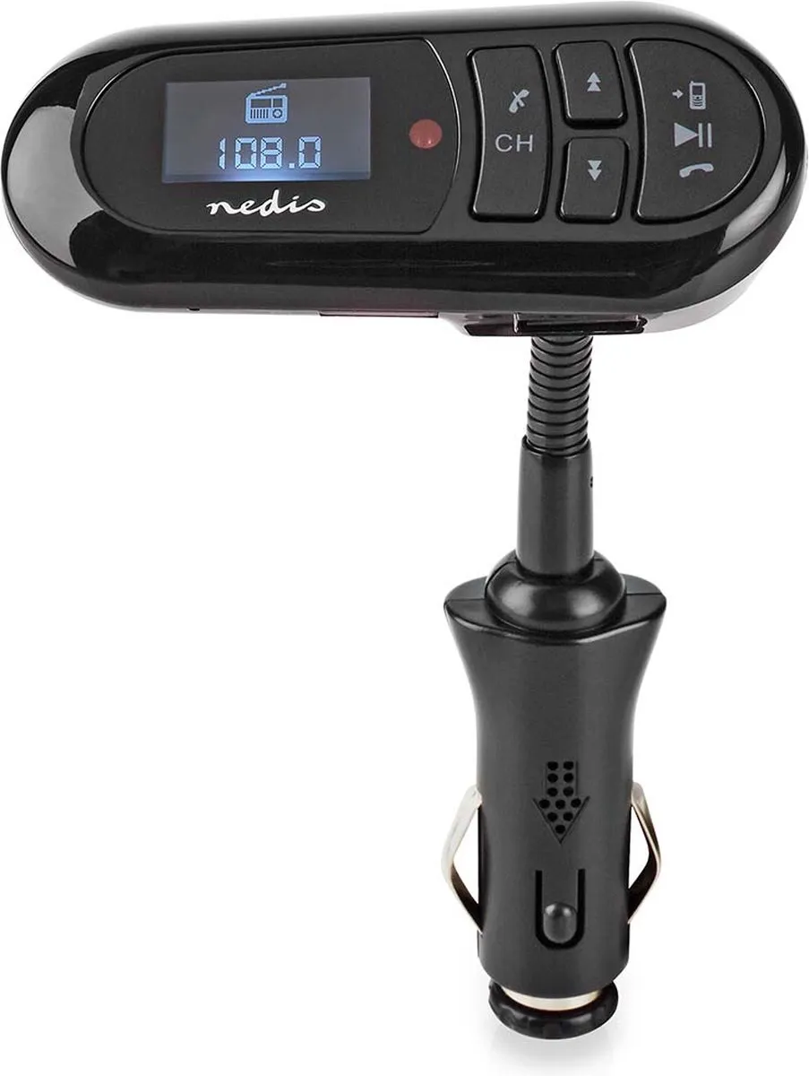 Nedis FM-Audiotransmitter Handsfree - Bluetooth 5.0 - Zwart