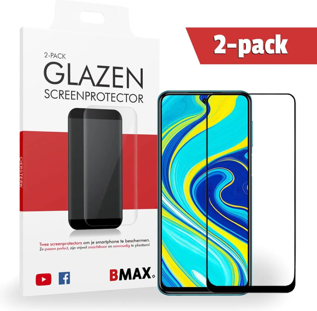 BMAX BM-361653135 Glazen Screenprotector Xiaomi Redmi Note 9S