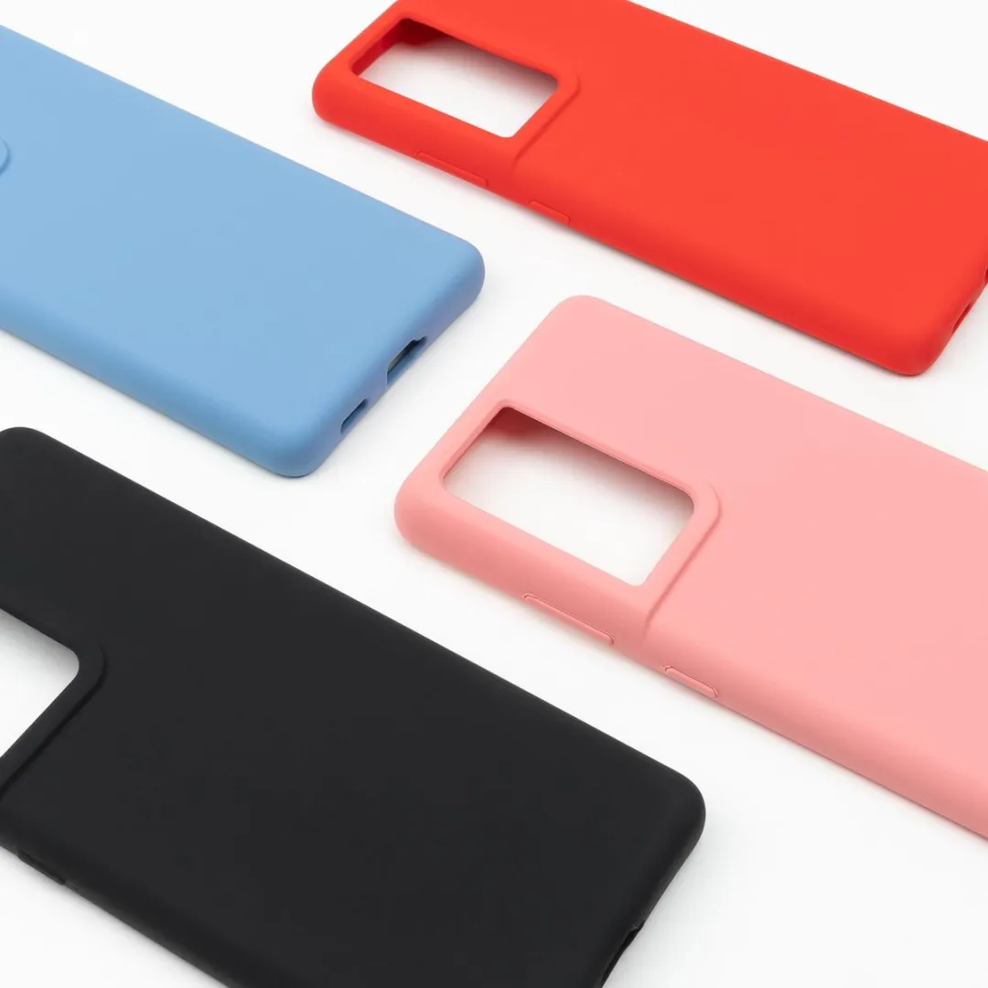 BMAX Siliconen Hoesje Samsung Galaxy S21 Ultra - Donker Rood