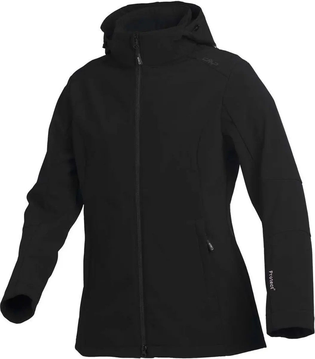 Cmp Long Fit 3a22226 Softshelljack Zwart 5XL Vrouw