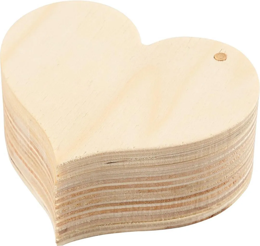 Creativ Company Houten Hart Doosje 9x4cm - Bruin