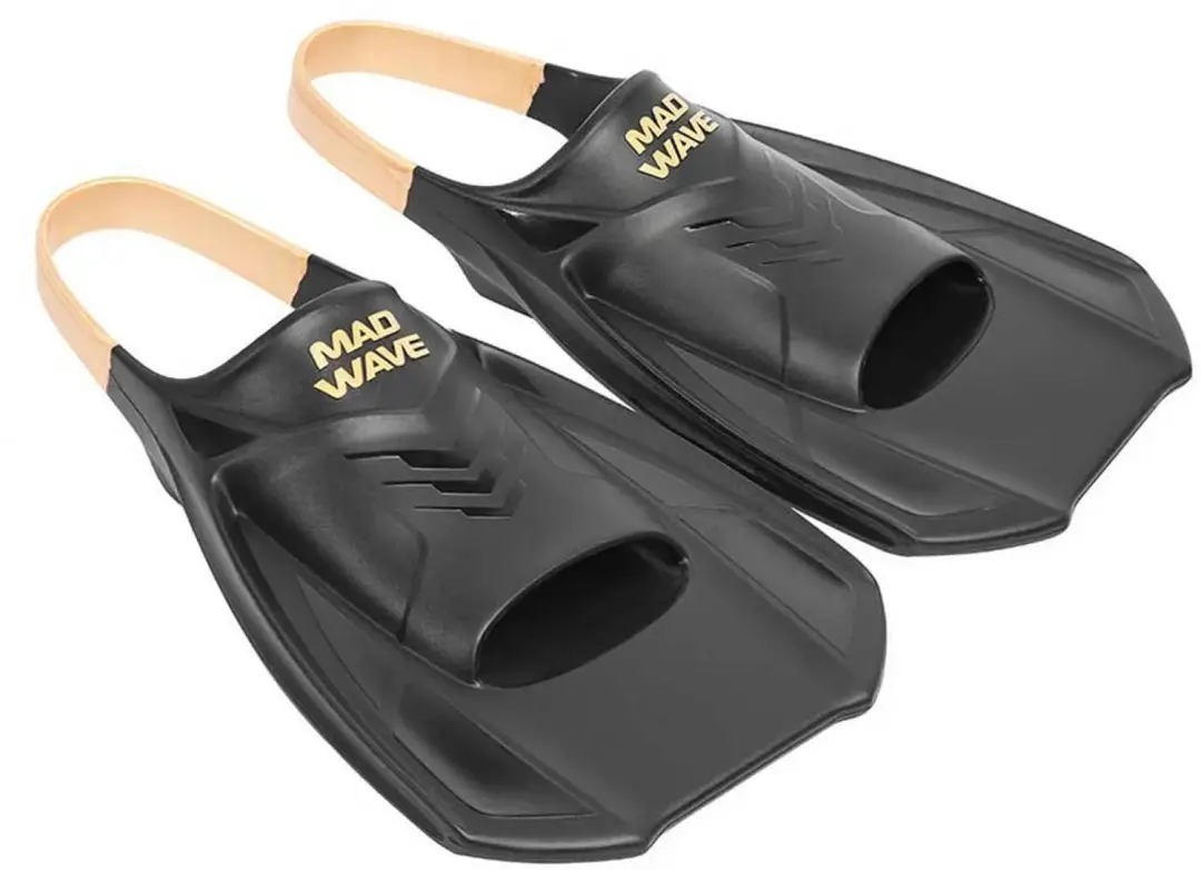 Mad Wave Open Heel Training Zwemvliezen Junior Zwart EU 31-33 Kinderen