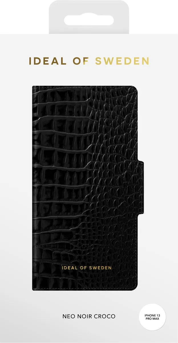 iDeal of Sweden Atelier Wallet iPhone 13 Pro Max IDAW-I2167-236 - Neo Noir Croco